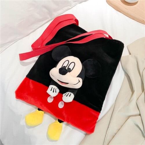 Disney mickey mouse plush shoulder bag cartoon Minnie handbag