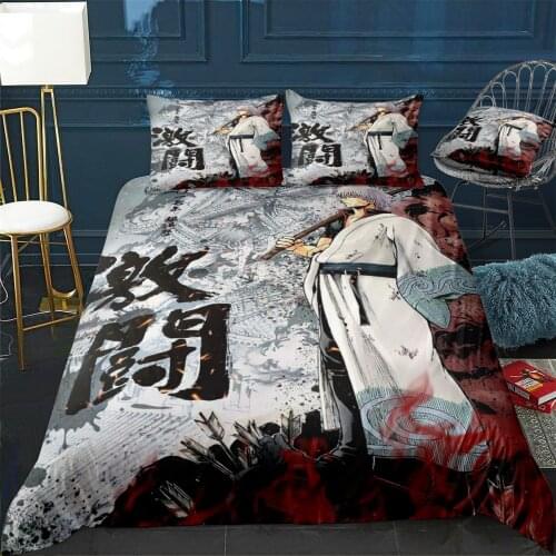 Gintoki Gintama Duvet Cover Comfortable Quilt Home Decora Design Universal Bedding Set Bedclothes+Pillowcase 3pcs