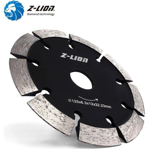 Z-LION 5" Wall Chaser Diamond Tuck Point Blade Chaser And Widen Cracks Concrete Marble Circular Saw Disc Blade Rozadora Tool