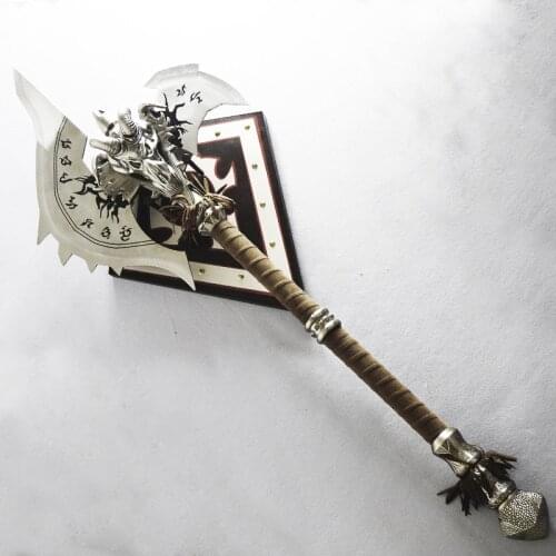 [Metal Made] 1:1 110cm WOW The Shadowmourne Axe alloy model Lich King Arthas FROSTMOURNES Brother weapon collection Model gift