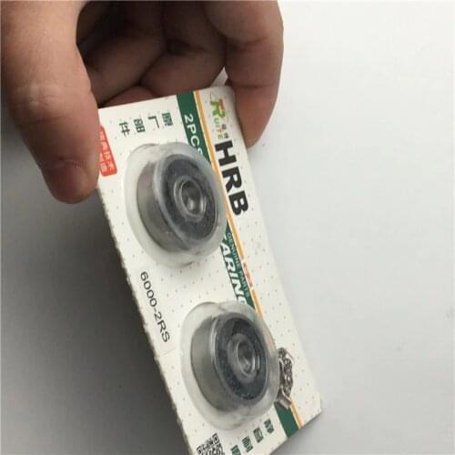6000-2RS Sealed Ball Bearing - 10x26x8 - Lubricated - Chrome Steel (2 PCS)