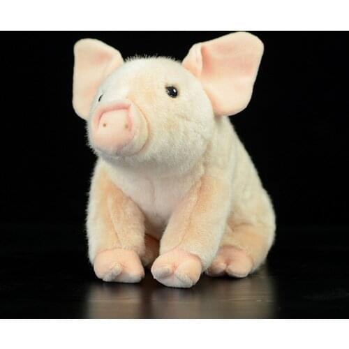 Cute Pig Lifelike Simulation Pink Sus Scrofa Domesticus Doll Lovely Animal Soft Stuffed Plush Toy Kids Children Gift Collection