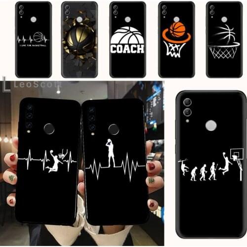 Sport Love Basketball Texture Phone Case For Huawei Y5 Y6 II Y7 Y9 PRIME 2018 2019 NOVA3E P20 PRO P10 Honor 10
