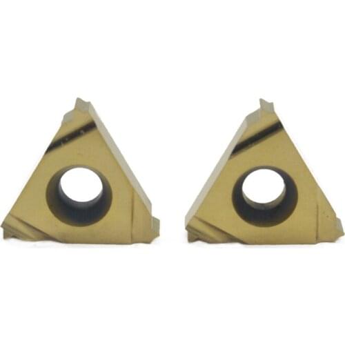 16IR 19BSPT 10PCS Carbide Insert For Threading 16IR 19BSPT LDC Turning Tool Boring BAR Cone tube Threaded Inserts tips