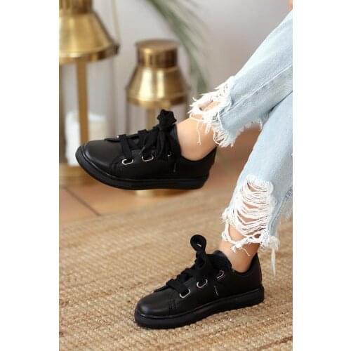 A320-20Siyah Black Pink Potin Black Black Women Shoes A320-20