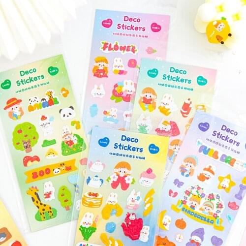 10packs/LOT colorful paradise series stationery sticker Creative decoration DIY paper sticker