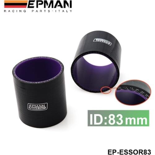 3.28" 83mm 4 -Ply Straight Silicone Hose For Ford F ocus 98-12 EP-ESS0R83