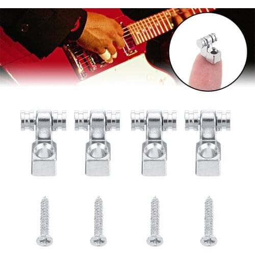 New 4Pcs Guitar Roller String Trees String Retainer Mounting Guitar Tree Guide for Electric Guitars Parts Accessories