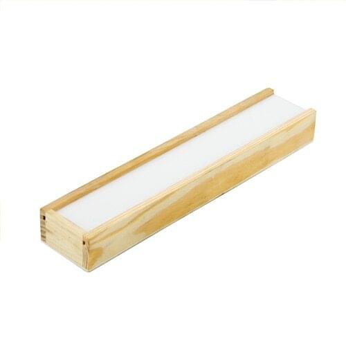 10pcs/lot Sublimation Blank MDF Pencil Box Handmade Wooden Pen Case Storage Organizer Gift Hollow White Base DIY Picture