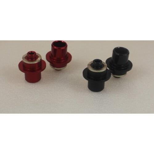5mm QR Side Caps for Powerway PHB-M74, M74 135mm 150mm O.L.D. front hub end caps adaptor converter, aluminum alloy, black & red