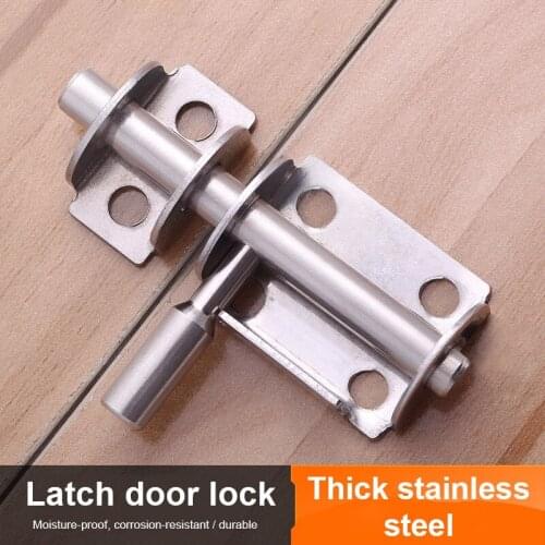 5 Pcs Thickened Stainless Steel Latch Security Wooden Door Bathroom Door Latch WWO66