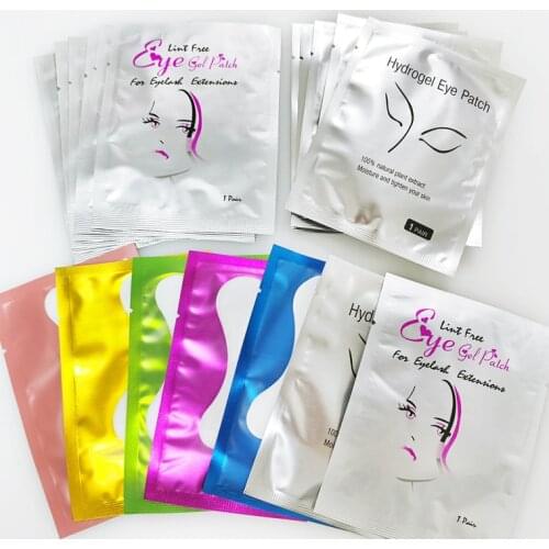 50pairs/Lots Eyelash Extension Paper Patches Grafted Eye Stickers makeup Eyelash Under Eye Pads Eye Paper Patches Tip Stickers