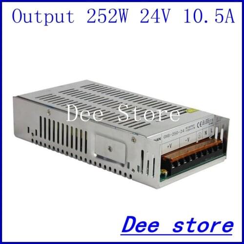 250W 24V 10.5A Single Output Switching power supply unit for LED Strip light Universal AC-DC Converter