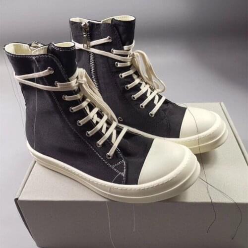 Bmante Shoes for Men Convas Tassel Flats Trainer Dark Mens Sneakers Women High Street Gothic Owen Genuine Leather Boots Female