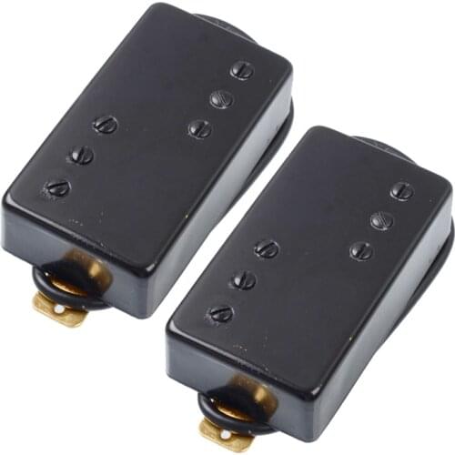 Two Line 6 Hole Electric Guitar Humbucker pickup for LP Guitar Black