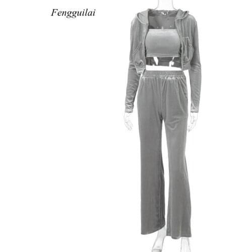 Fengguilai Women's Velvet Trousers