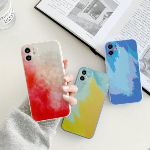 Rainbow gradient phone case for OPPO A35 A5S A9x A5 A31 A8 2020 RENO4 PRO 73-5G A92s Soft silicone phone case
