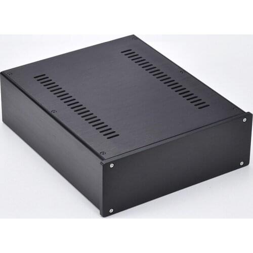Hot sale DIY 2609 2609 Black Full Aluminum Amplifier Chassis Preamp Box Headphone Enclosure Case SIZE:260*90*311 MM