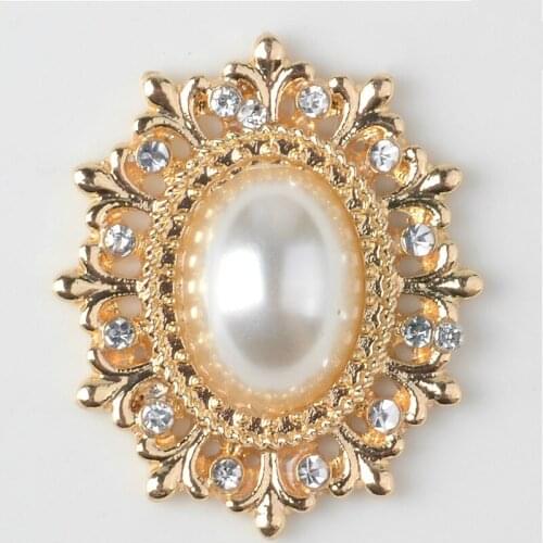 Fine Ornaments Pentagonal Water droplets Pendant pearl Flower Heart diy Alloy Bride Headwear Child Hair accessories Beauty Make