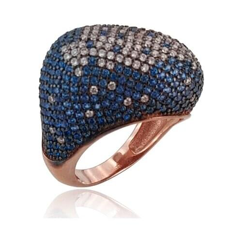 Colorful Summer Collection Statement Women Rings 925 Sterling Silver Ladies Rings for Women