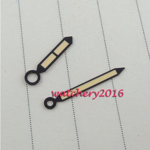 Fashionable black orange watch hands stainless steel for ETA 6497 6498 st 3600 3620 movement watch hand
