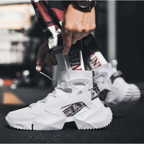2021 Tenis Masculino Zapatillas Hombre Chaussure Homme Popular Shoes for Men Sneakers Casual Men Sock Shoes Breathable High Top