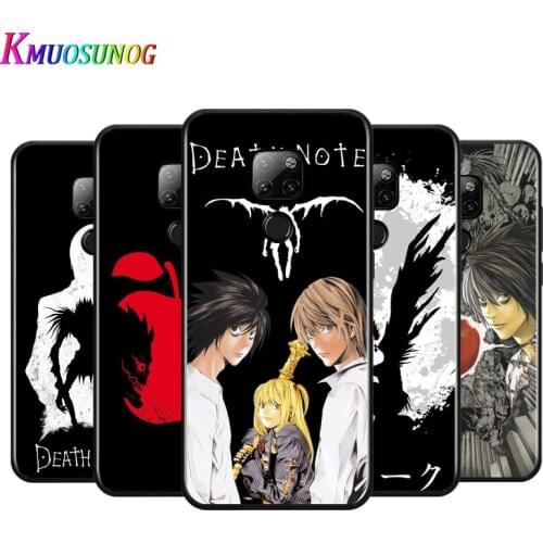 Anime Death Note For Huawei Mate 10 20 20X(5G) 30 40 40RS Nova5i PRO Lite Plus Black Soft Phone Case