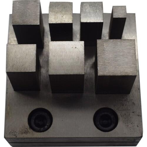 Square Shape Jewelry Metal Disc Cutter 7 Punch Set Cutting Punching jewelry Tools