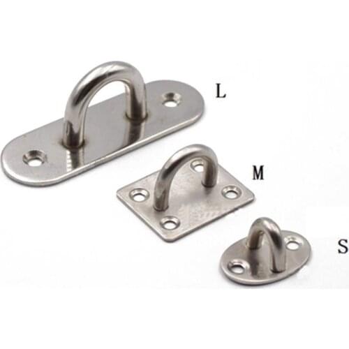 Closed wall hanging chandelier hook Fixed wire stainless steel thickened ceiling hook Overweight load bearing fan pull hook