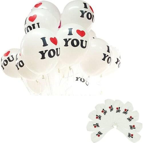Delicate 12 inch Pearl Latex Balloon I LOVE YOU Balloons Christmas Wedding Decorations Hot Selling