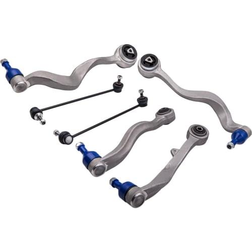 For BMW E60 E61 E63 E64 E65 E66 Front+Rear Control ArmTie Rod End Suspension Kit