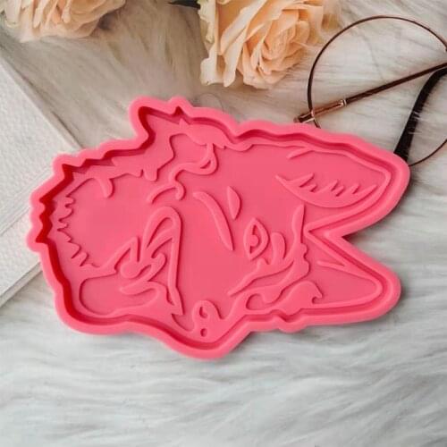 Dog Head Shaped Coaster Epoxy Resin Mold DIY Crafts Casting Tool Cup Mat Pad Silicone Mould
