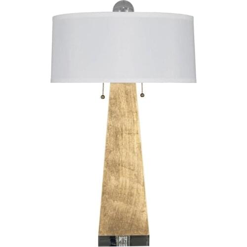 American Mainland China New Study Room Bedside Lamp Gold Foil Silver Foil Model Room Creative Table Lamp