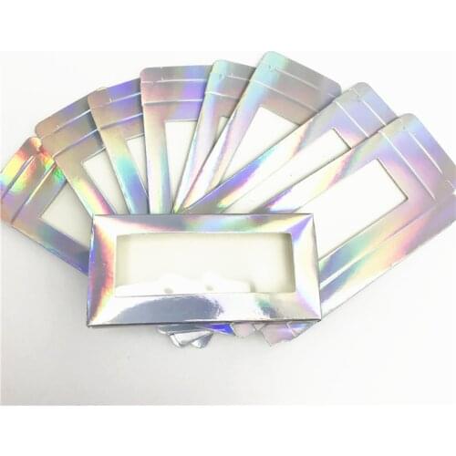 NEW 25mm 3D Mink Lashes Rectangle Cardboard Box False Eyelashes Packaging Box without Logo Cosmetic Empty Eyelash Packaging Box