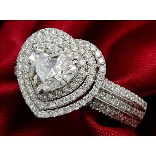 Luxury Jewelry Sparkling 100% 925 Sterling Silver Pear Cut 5A Cubic Zirconia CZ Eternity Pave Wedding Band Ring for Women Gift