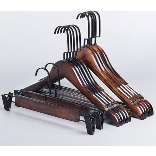 20pcs/lot Luxury Wooden Clothes hangers Adult Dress pants hanger for Man Woman Lady Kids