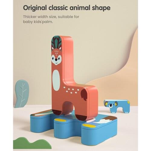 Tumama 15 Pcs Animals Stacking Toys Balance Blocks Early Educational Development Toys Stacking Game for Kids Children Toddlers
