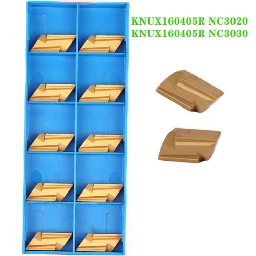 10pcs KNUX160405R NC3020 NC3030 Carbide Insert CNC Lathe Metal Cutting Tool Machine Turning Tools KNUX 160405 Blade for P.M