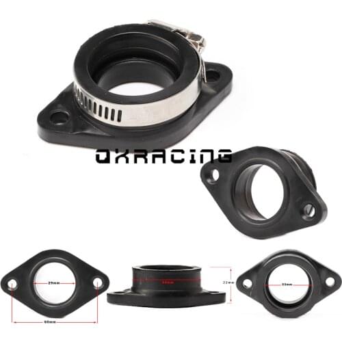 Universal Motorcycle Rubber Adapter Inlet Intake Pipe Fit for PWK 28 30 mm Carburetor Modified UTV ATV Dirt Bike CG Street Bike