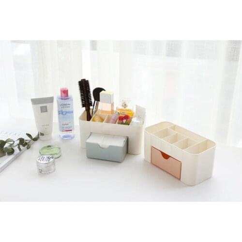 Cosmetic Storage Box Drawer Desktopplastic Makeup Dressing Table Skin Care Rack House Organizer Container Mobile Phone Sundries