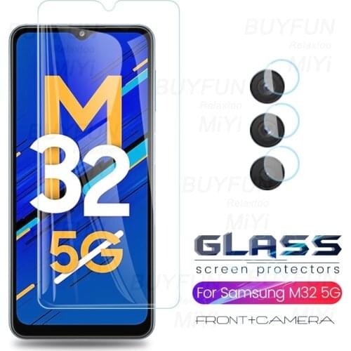 Samung m32 5g glass camera protective glass for samsung galaxy m32 m 32 2021 5g sm-m326b/ds 6.5'' screen protector film cover