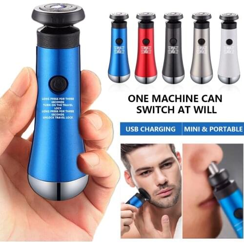 2 In 1 Minifit Electric Nose Ear Hair Trimmer For Men Rechargeable Painless Sideburns Eyebrows Beard Hair Clipper Cut Shaver
