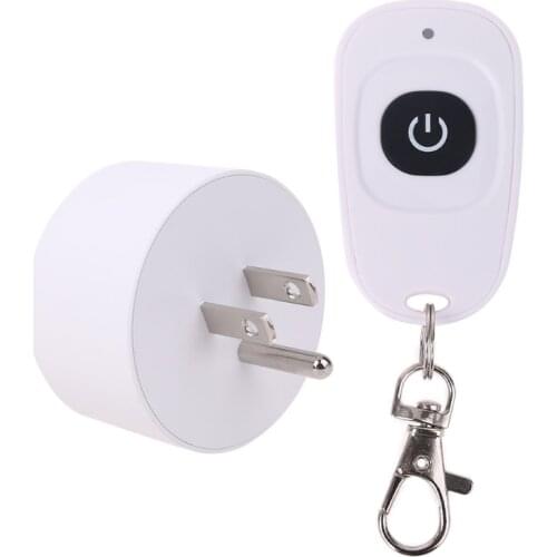 433mhz Wireless RF Remote Control Home Office Smart WiFi Power Socket Outlet Single Key US Plug