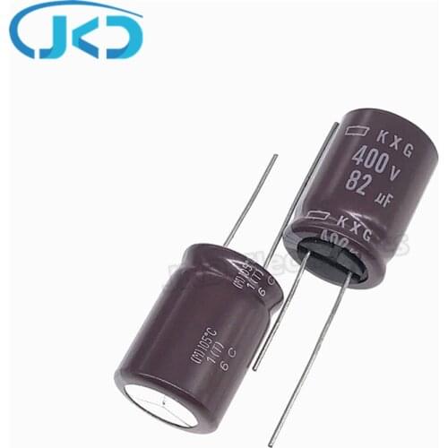 5pcs/Lot 82UF 400V Japan NCC KXG Series 18*25mm Low ESR Long Life 400V82UF Aluminum Electrolytic Capacitor NIPPON CHEMI-CON