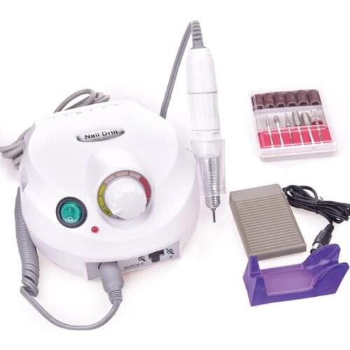 35000RPM Nail Drill Manicure Machine Apparatus Electric Nail Pedicure File Nail Drill Bits Set Mill Cutter 35000 65W