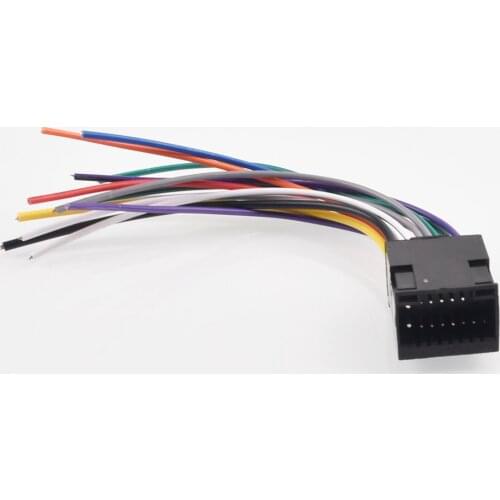 Car Radio Stereo Wire Harness Plug Cable 16 pin Male Connector For Chevrolet Aveo Lova(Sedan) Chery Landwind