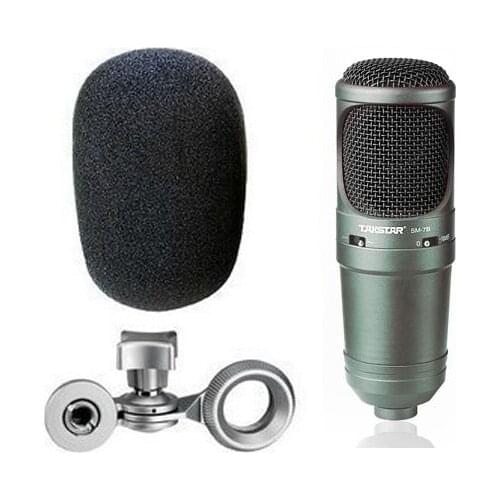Cheaper Top quality Takstar SM-7B Side-address Microphone Professional metal design use for Recording chat room broadcasting ect