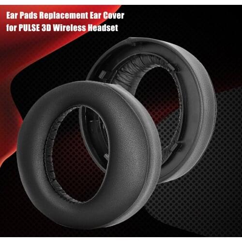 Black Ear Pad Cushion For PS5 PULSE 3D Wireless Headset Earmuff Earpads Replacement Ear Pads Foam Cover Headphone Accessories
