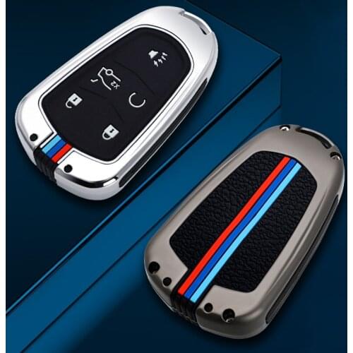For Cadillac Escalade CTS XTS ATS ATS-L XLS SRX 28T CTS-V XT5 CT6 Zinc alloy Glow in the dark Car Key Cover Case Shell