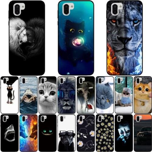 For Sharp Aquos R2 Case Wolf Silicon TPU Fundas for Sharp Aquos R3 Cat Animal Shell Bag Housing Phone Cases